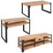 Rustika Rowe -  Three Piece Living Room Furniture Set Solid Acacia Wood